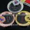 Jingyage Carved novelty crystal gold medals clear crystal medal