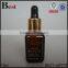 new good essential oil 15ml 30ml glass bottle empty amber square shape 15ml glass bottle with dropper