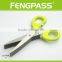S2-1404 7" PP + TPR handle with Stainless Steel LFGB/FDA standard professional shredder cutting herb scissors