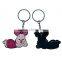 2017 Shenzhen Wholesaler Gift Small Soft Rubber Keyrings Silicone Keychain