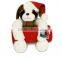 Cheap small decoration christmas plush dog singing christmas dog