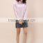 Warm Women Long Sleeve Turtleneck Pink Sweater(DQE0012TS)