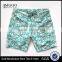 Summer Fashion Sea Vintage Swim Shorts Water Drainage Zip Fly Mens Swim Wear Custom Quick Drying Recycled Polyester Material
