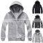 High quality plain sweatshirts,custom hooded zip up sweatshirts