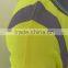 Hot sale Europe polyester birdeye breathable fluroscent safety sew-on high visibility polo shirt