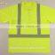 Wholesale polyester birdeye reflective safety 3M5510 tape ANSI fluorescent polo shirt