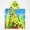 china supplier 100% cotton kids hooded towel, Dinosaur beach towel, hight quality reactive printed bath towels