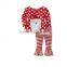 Personalize Monogram Ruffle Leggings Girl Santa Claus Clothes Toddler Girl Outfit