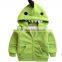 winter fleece hooded baby romper with zipper