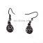 Antique New Arrival Full Rhinestone Water Drop Design Alloy Dangle Earring