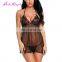Wholesale Zealous Black Deep V Neckline Women Sexy Lingerie