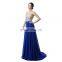 High Quality A Line Sleeveless Floor Length Ruffle Sweetheart Chiffon Sequins Beaded Zipper Backless Women Prom Dress