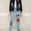 2016 Women Hot Sale Sequin Jacket Women Bomber Autumn Outwear China Wholesale Clothing for Women Polyester Navy Blazer