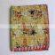 Quilt Handmade Reversible Kantha Throw Vintage Bedspread Gudari Quilted Sheet