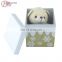 Custom Small Christmas Snow Printing Paper Gift Box with Ribbon