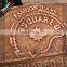 Custom fashion Embossed genuine leather patch &leather badges for Jeans