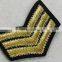 Gold lurex Symbol applique iron on shoulder patch