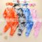 Lovely 0-24M Infant Baby Clothing Tie Dye Printing Print Long Sleeve Romper Tops+Long Pants 3pcs Cotton Autumn Baby Set