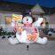 Blow Up Figure LED Lighting Inflatable Christmas Outdoor Decoration 3m Frosty Inflatable Snowman