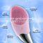 Waterproof deep facial cleansing silicone brush rechargeable double facial wash with brush