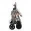 Lightweight aluminum portable folding shopping cart rollator walker with 6 wheels