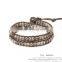 WBS2050 Hot new handmade beaded wrap bracelet Custom leather bracelets