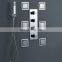 HM002 Luxury concealed thermostatic black rustic shower body set chrome bathroom