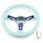 350mm 3 Inches Deep Dish 6 Hole Racing Steering Wheel Neo chrome Spoked