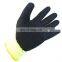 Double Layer Acrylic Terry Brushed Warm Gloves Water Proof Sandy Nitrile Dip Gloves Insulated Sucker Nonslip Gloves