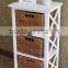 simple european style classic white wooden wicker bedroom furniture manufacturer bedside table nightstands cabinet