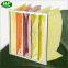 Aluminum Frame Synthetic Fiber Multi Pocket Bag Air Filter For Ventilation Systems