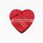 Custom color heart shaped gift box wholesale with fabric cover