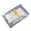 Top seal Custom printed zipper plastic 3 side sealed transparent packaging mylar bags for clothes underwear socks
