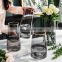 new fashion modern green glass flower vase,custom pure color glass vase home decor