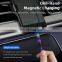 Magnetic Charge Cable 540 Degree 3 In 1 Phone Charge Usb Cable
