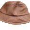 Women's genuine sheepskin leather bucket hat