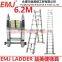 6.2m Telescopic ladder/3 position telescopic ladder/telescopic ladder with joint