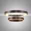 Hot Modern Retro Office LED Linear Supermarket Metal Pendant Light LED Ring Pendant Light For Livingroom
