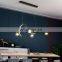 Modern Design Simple Luxury Pendant Lamp Glass Metal Chandelier for Hotel Decoration Ceiling Lighting