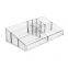 Makeup Organizer, Clear Makeup Storage Box Thick Plastic Organizer Tray 9-Compartment Comestics Counter Organization Holder for Brush, Jewelry, Beauty Supplies