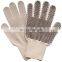 10 Gauge Natural White T/C PVC Dotted Work Glove