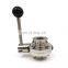 1 Inch Sanitary Stainless Steel Tri Clover Butterfly Valve