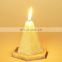 Factory direct triangle flower smokeless candle scented candle for wedding gift candle stick special home decoration