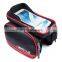 Waterproof Bicycle Phone Mount Bag Unisex Cycling Top Tube Frame Bag