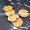 Wholesale Eco-friendly Ceramic Mug Bamboo Wooden Lid Carbonized Bamboo Lid with Spoon Hole
