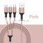 Wholesale  1.2M TYPE-C cable  Multipl Charger lighting Charging cable 3 in 1 usb cable for iphone