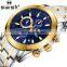 SWISH Men's Stainless Steel Band Quartz Men'd Watch Calendar Night Waterproof Watch Wholesale Watch Factory Outlet