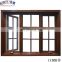 Wood Clad Aluminum Casement Window With Double Glass For Home