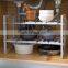 2 Tier Adjustable Under Sink Shelf Kitchen Storage Organizer Rack Holder Expandable Shelf Storage Organizer For Kitchen And Home