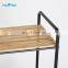 Stylish 3 Tier Metal Wire Rectangle Storage Caddy With Bamboo Base Rectangle Organizer Bathroom  Kitchen Office